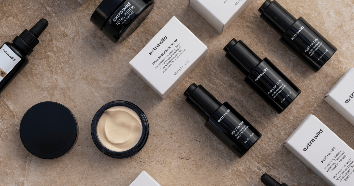 Extra Wild Beauty bestaat uit natuurlijk en duurzame HERO ingrediënten die de huid verbeteren.