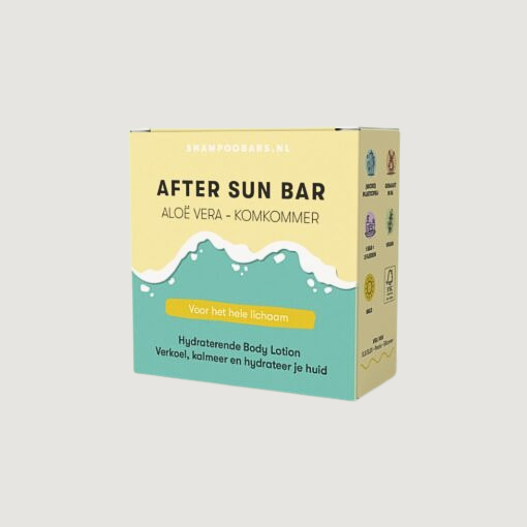 After Sun Bar Aloë Vera - Komkommer Shampoobars.nl
