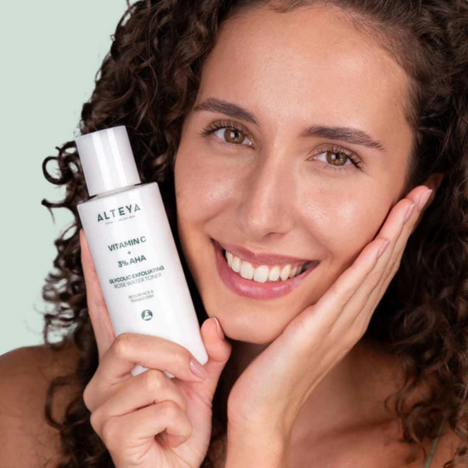 Glycolic Exfoliating Rose Water Toner Alteya Organics