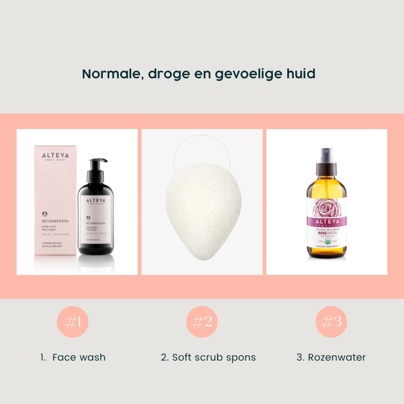 Reinigingsset gezicht normale droge gevoelige huid - Skincare Boulevard