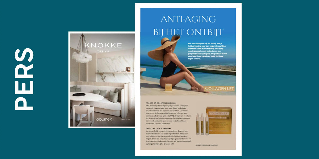 Anti-aging bij het ontbijt met drinkbaar collageen Luminous Gold in Knokke Talks Skincare Boulevard