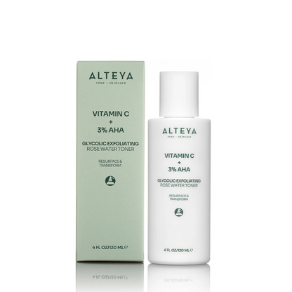 Glycolic Exfoliating Rose Water Toner Alteya Organics