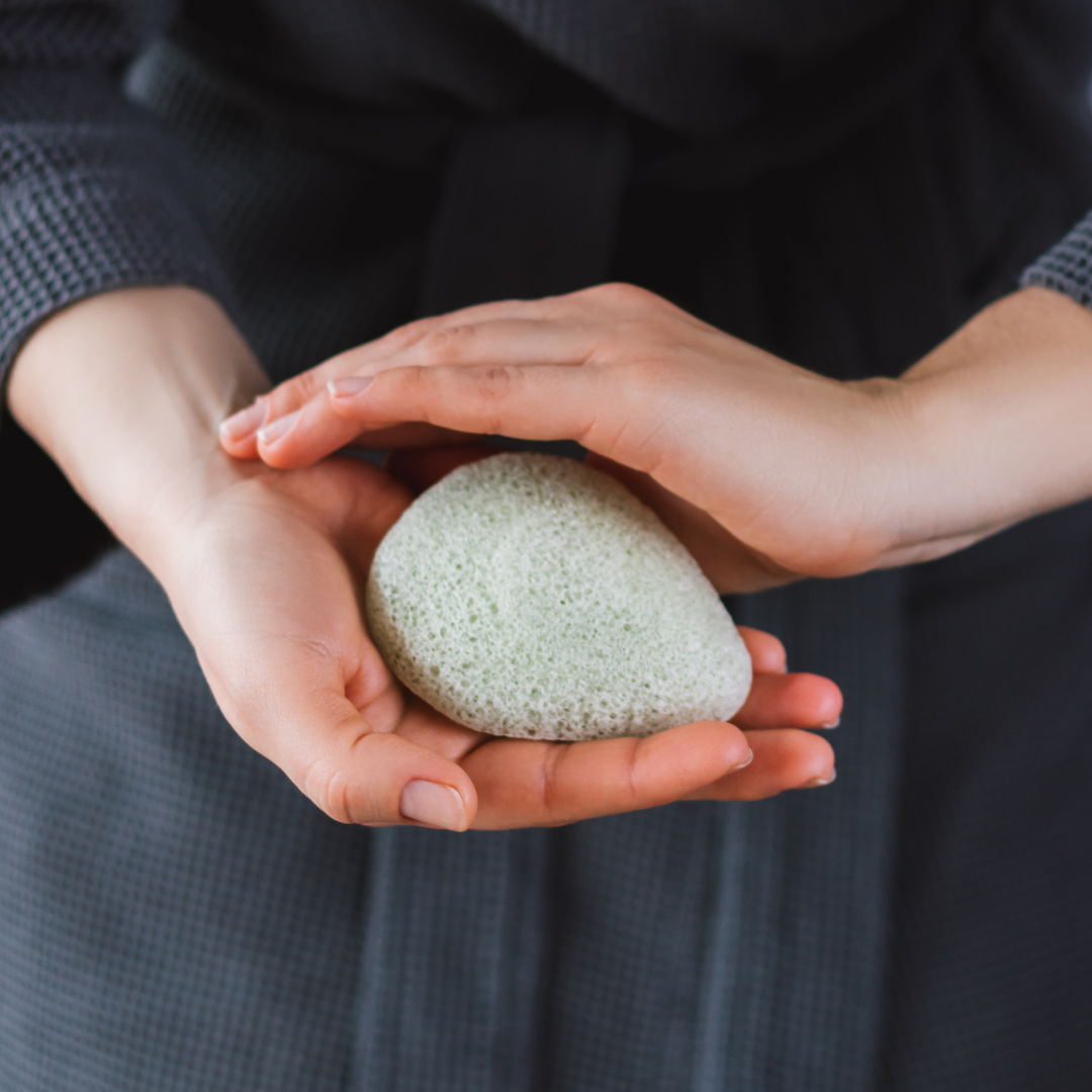 Konjac spons gecombineerde huid