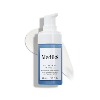 Verpakking van het Medik8 Niacinamide Peptides serum 30ml