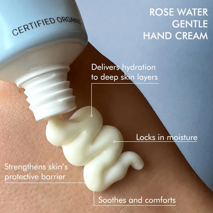 Organic Rose Water Gentle Hand Cream Alteya Organics
