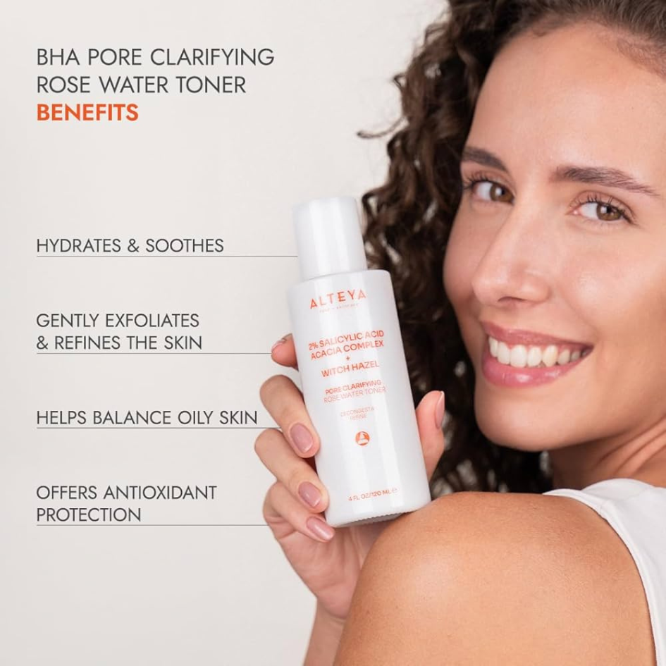 Pore clarifying Rose Water Toner - Verfijnt poriën en kalmeert de huid - Skincare Boulevard