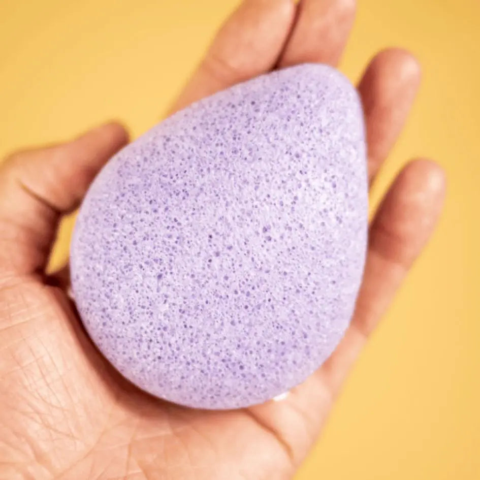 Konjac Spons lavendel onzuivere huid - Skincare Boulevard