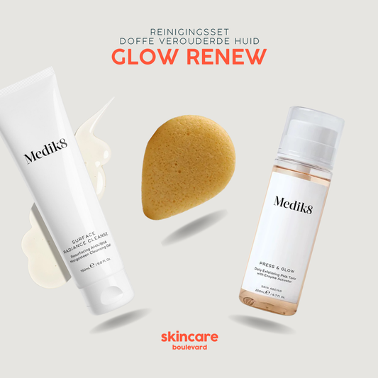 Reinigingsset doffe verouderde huid | Glow Renew Set