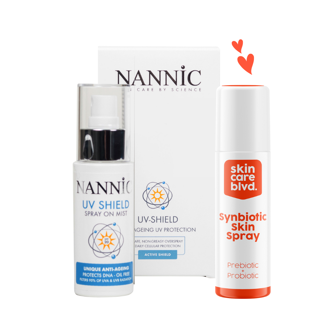 Skin Protect Duo - Spf spray en probiotica mist - Skincare Boulevard