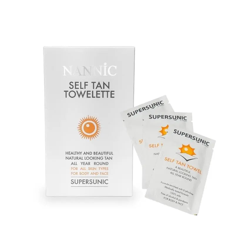 Supersunic Towelette zelfbruinend doekje Skincare Boulevard