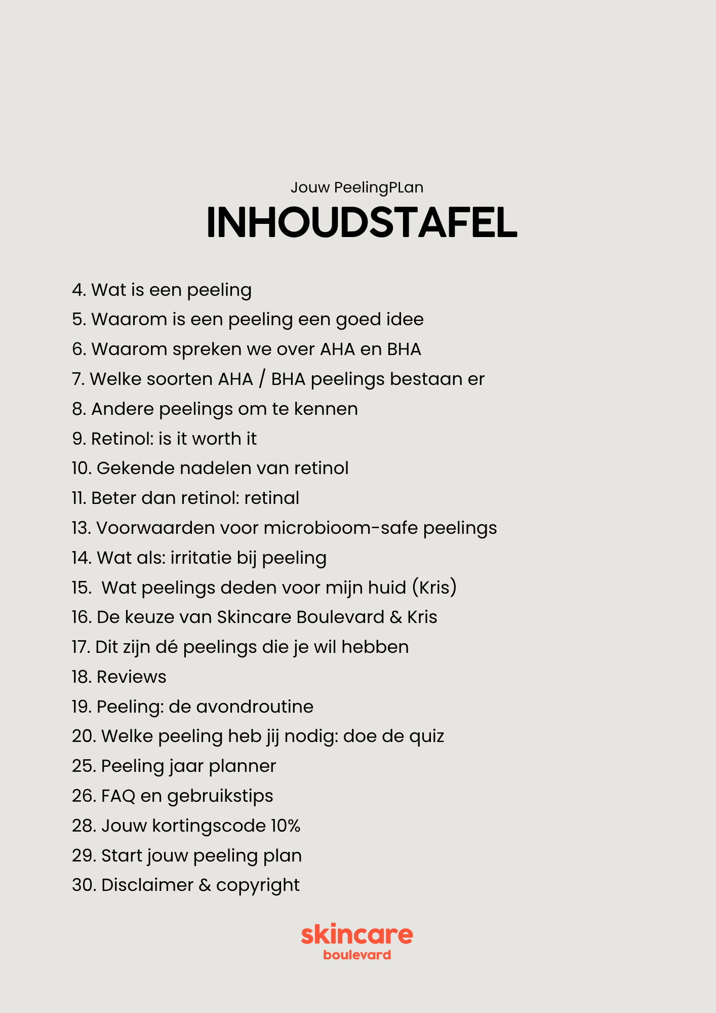 PeelingPlan - eBook